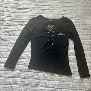 Black Harley-Davidson long sleeve tee